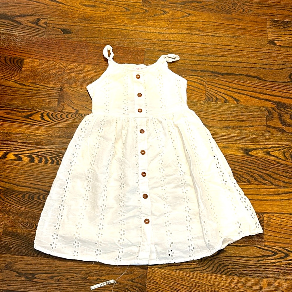 Girls summer white dress